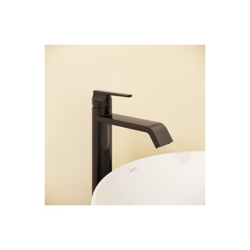 VitrA Suit Tall Basin Mixer (Top Handle) - Gloss Black | Bat
