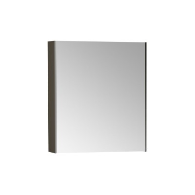 VitrA 620x695mm Mirrored Cabinet (RH Hinge) - Brushed Chrome | Mirrors | BathroomKing