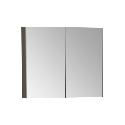 VitrA 820x695mm Mirrored Cabinet - Brushed Chrome | Mirrors | BathroomKing