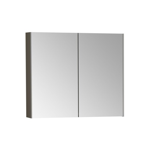 VitrA 820x695mm Mirrored Cabinet - Brushed Chrome | Mirrors | BathroomKing