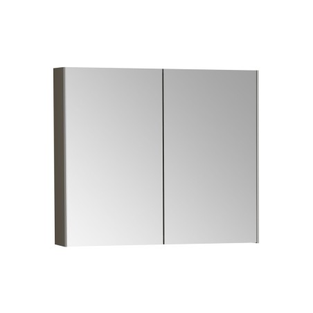VitrA 820x695mm Mirrored Cabinet - Brushed Chrome | Mirrors | BathroomKing