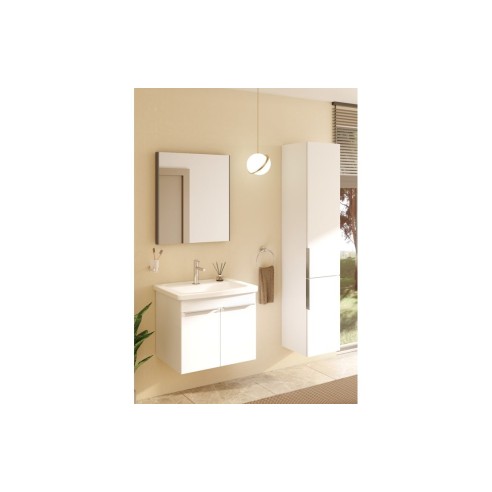 VitrA 620x695mm Rectangular Mirror - Brushed Chrome | Mirrors | BathroomKing