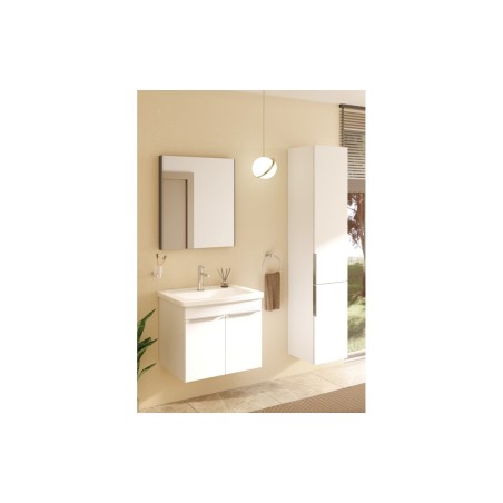 VitrA 620x695mm Rectangular Mirror - Brushed Chrome | Mirrors | BathroomKing