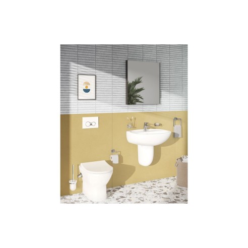 VitrA 620x695mm Rectangular Mirror - Brushed Chrome | Mirrors | BathroomKing