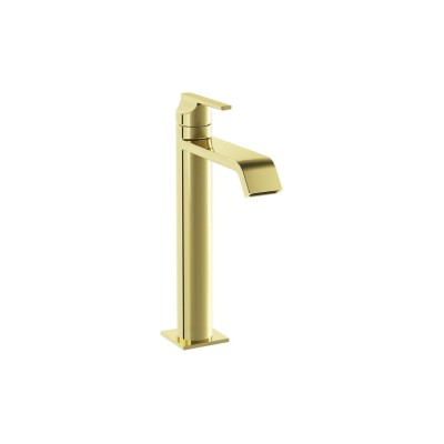 VitrA Suit Tall Basin Mixer (Top Handle) - Soft Gold | Bathr