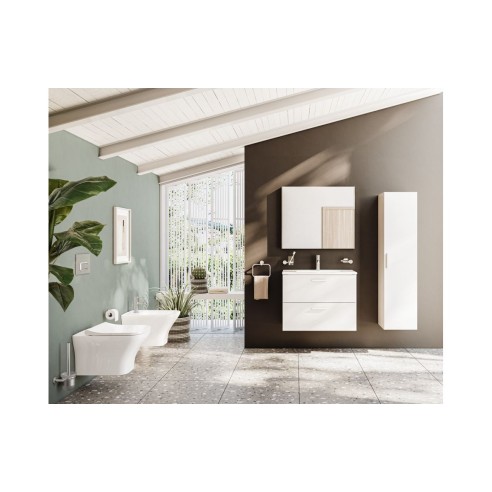 VitrA 820x695mm Rectangular Mirror - Brushed Chrome | Mirrors | BathroomKing