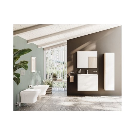 VitrA 820x695mm Rectangular Mirror - Brushed Chrome | Mirrors | BathroomKing