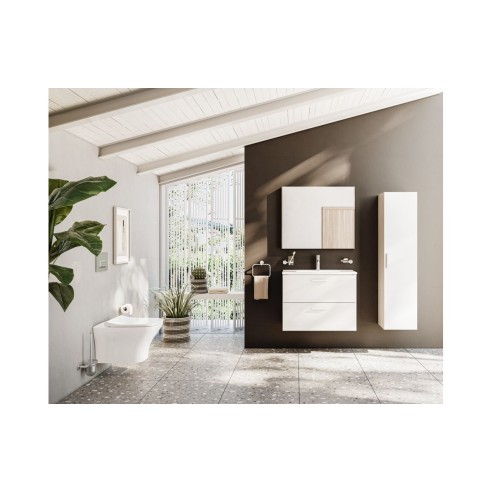 VitrA 820x695mm Rectangular Mirror - Brushed Chrome | Mirrors | BathroomKing