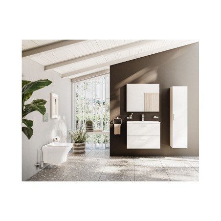 VitrA 820x695mm Rectangular Mirror - Brushed Chrome | Mirrors | BathroomKing