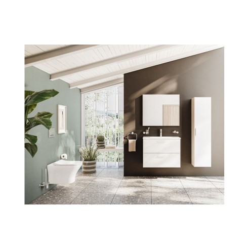 VitrA 820x695mm Rectangular Mirror - Brushed Chrome | Mirrors | BathroomKing