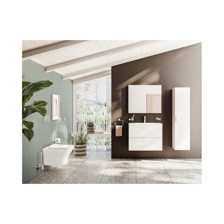 VitrA 820x695mm Rectangular Mirror - Brushed Chrome | Mirrors | BathroomKing