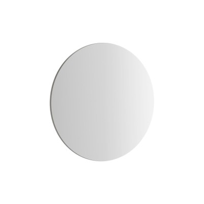 VitrA 595x595mm Round Mirror - Brushed Chrome | Mirrors | BathroomKing