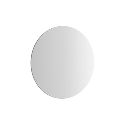 VitrA 995x995mm Round Mirror - Brushed Chrome | Mirrors | BathroomKing