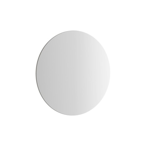 VitrA 995x995mm Round Mirror - Brushed Chrome | Mirrors | BathroomKing