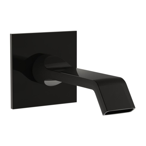 VitrA Suit Wall Mounted Bath Spout - Gloss Black | Bathroom