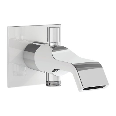 VitrA Suit Wall Mounted Bath/Shower Spout - Chrome | Bathroo