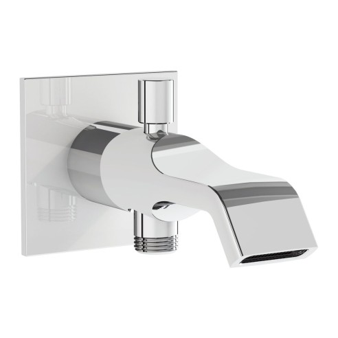 VitrA Suit Wall Mounted Bath/Shower Spout - Chrome | Bathroo