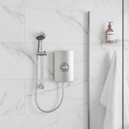 Triton Aspirante 9.5kW Contemporary Electric Shower - Brushe