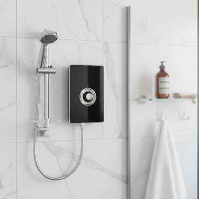 Triton Aspirante 9.5kW Contemporary Electric Shower - Black 2