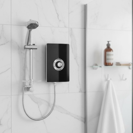 Triton Aspirante 9.5kW Contemporary Electric Shower - Black