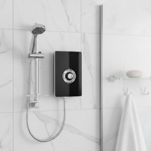 Triton Aspirante 8.5kW Contemporary Electric Shower - Black