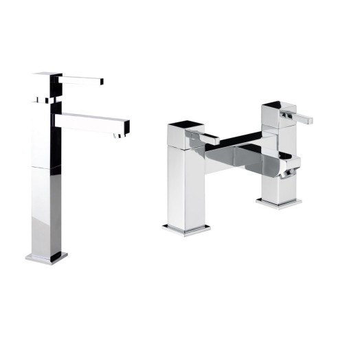 Abode Zeal Pack Offer 3 (Tall Basin Mixer & Bath Filler) - C