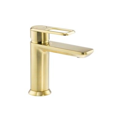 Abode Levarto Basin Mixer - Brushed Brass | Bathroom Taps |