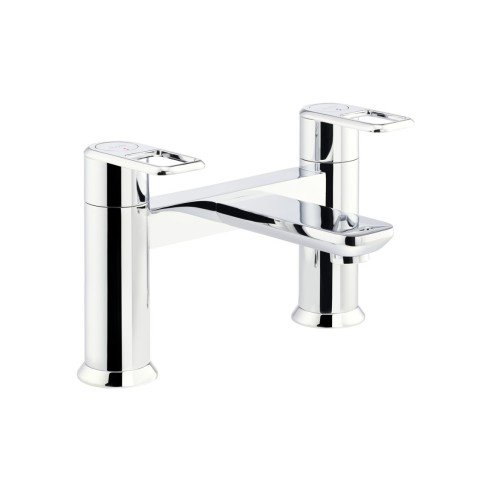 Abode Levarto Deck Mounted Bath Filler - Chrome | Bathroom T