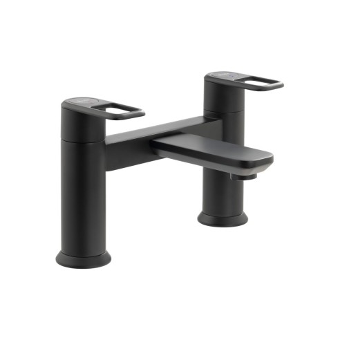 Abode Levarto Deck Mounted Bath Filler - Matt Black | Bathro