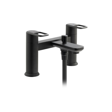 Abode Levarto Deck Mounted Bath Shower Mixer - Matt Black |