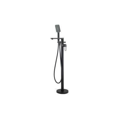 Abode Levarto Floor Standing Bath Shower Mixer - Matt Black