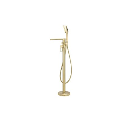 Abode Levarto Floor Standing Bath Shower Mixer - Brushed Bra 2
