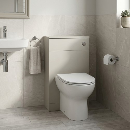 Sintra 500mm WC Unit - Matt Latte | BathroomKing 2