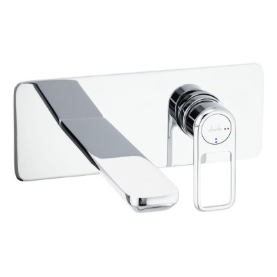 Abode Levarto Wall Mounted Basin/Bath Mixer - Chrome | Bathr