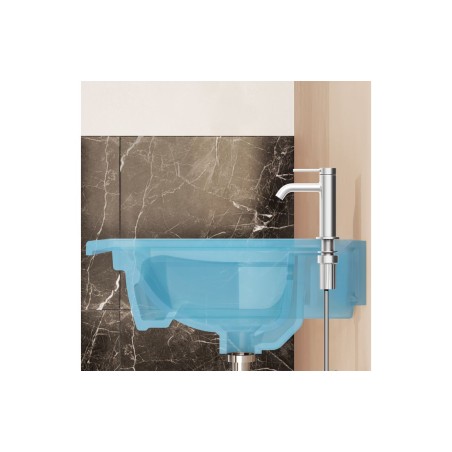 VitrA Minimax Round Tall Basin Mixer - Brushed Brass | Bathr