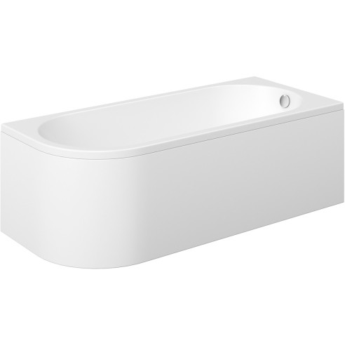 Syracus J Shape 1500x725x600mm 0TH Bath w/Legs (RH) | Baths
