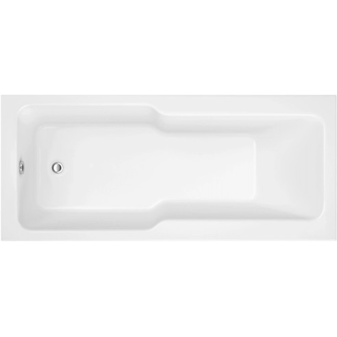 Monza Straight 1700x750x550mm 0TH "C" Shower Bath w/Legs | B