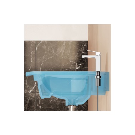 VitrA Minimax Square Standard Basin Mixer - Brushed Nickel |