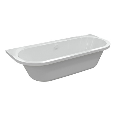 Sassari 1700mm Double Ended Back to Wall Bath | BathroomKing