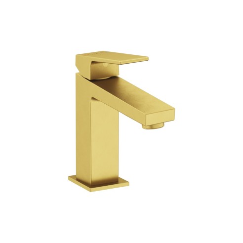 VitrA Minimax Square Large Basin Mixer - Brushed Brass | Bat