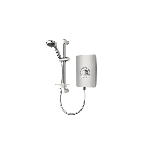 Triton Aspirante 8.5kW Contemporary Electric Shower - Brushe