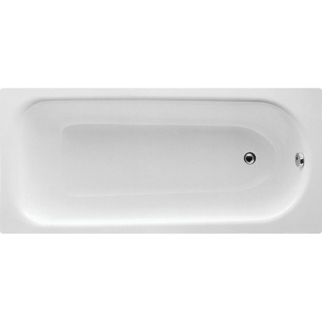 Foggia 1500mm Steel Single Ended Bath 2 Tap Hole | BathroomKing