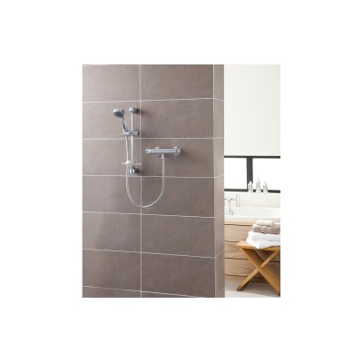 Triton Dene Cool-Touch Thermostatic Bar Mixer Shower - Chrom 2