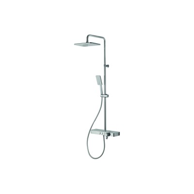Vema Thermostatic Shower Column w/Fixed Head  Riser  Shelf &