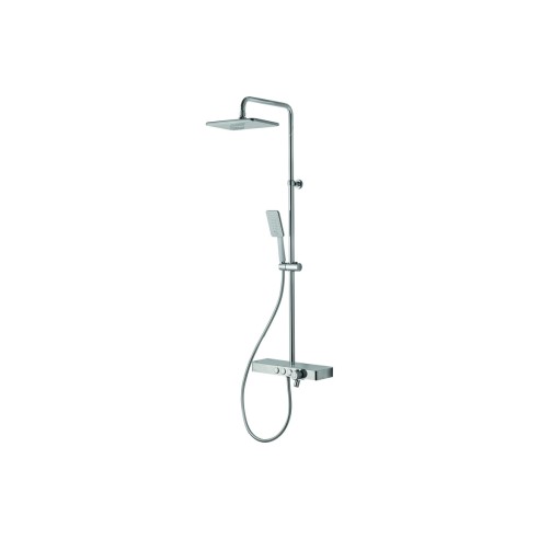 Vema Thermostatic Shower Column w/Fixed Head  Riser  Shelf &