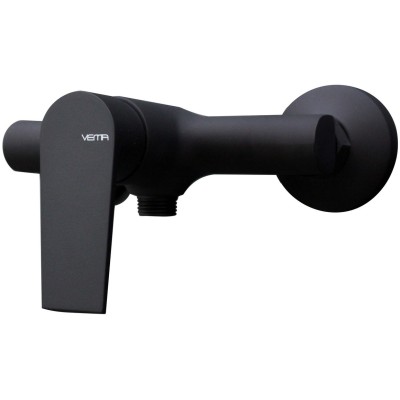 Vema Timea Black Single Outlet Bar Valve | Showers | Bathroo