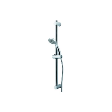 Vema Timea Chrome Riser  Handset & Hose Set | Showers | Bath
