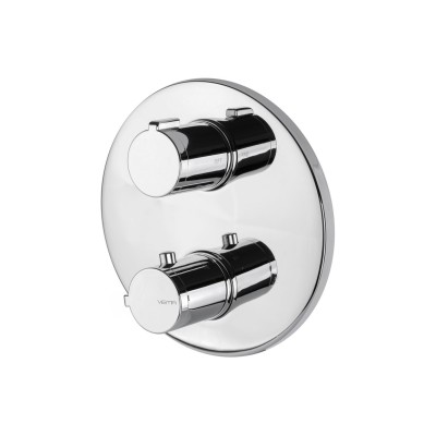 Vema Round Two Outlet Thermostatic Mixer Valve | Showers | B