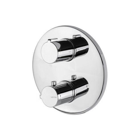 Vema Round Two Outlet Thermostatic Mixer Valve | Showers | B