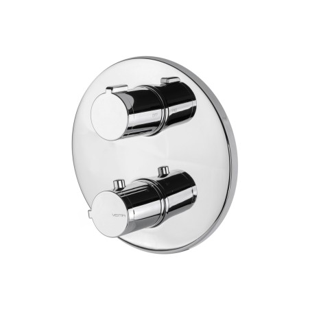 Vema Round Two Outlet Thermostatic Mixer Valve | Showers | B
